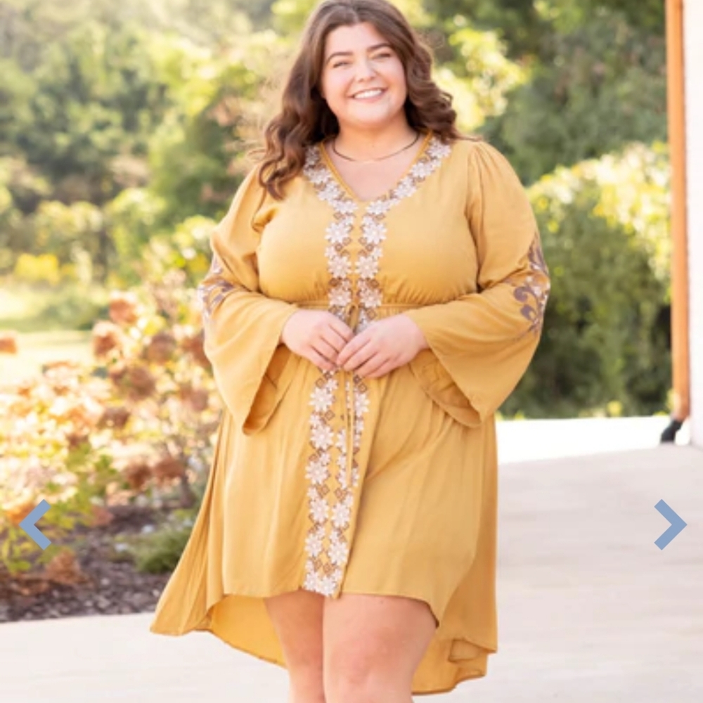 Chic Soul Marigold Dress